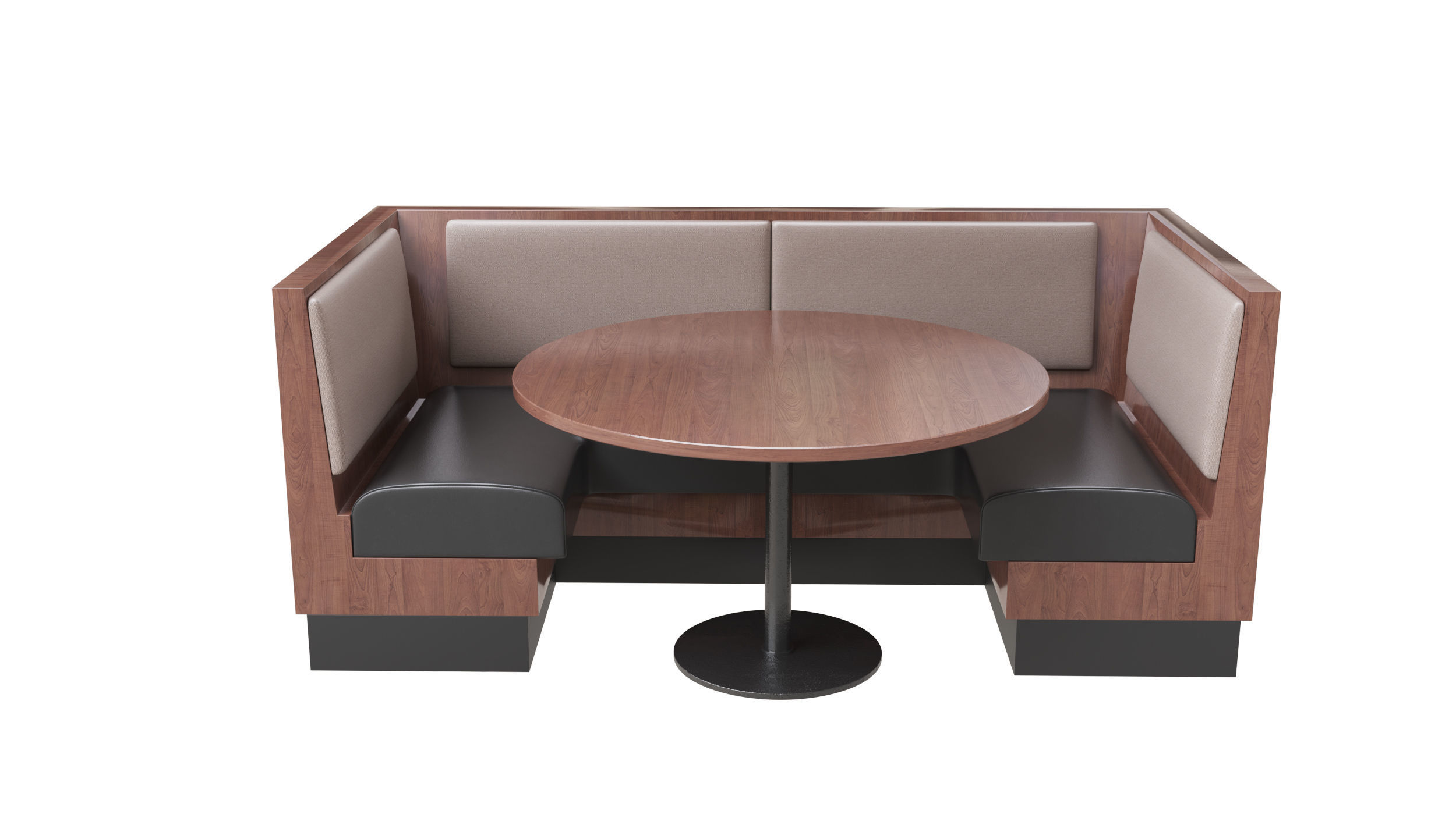 Restaurant Bench 3D model_3
