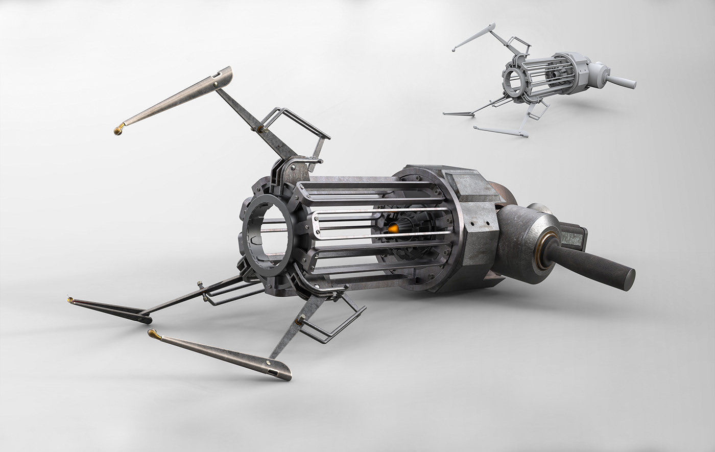 Gravity Gun Half Life 3D model CGTrader