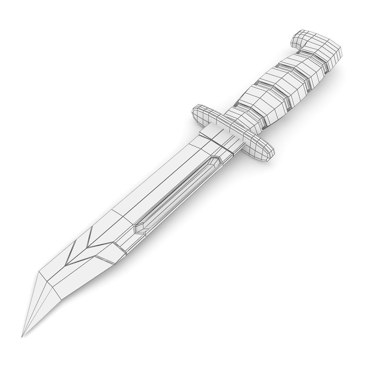 Ka-Bar Knife 3D model_4