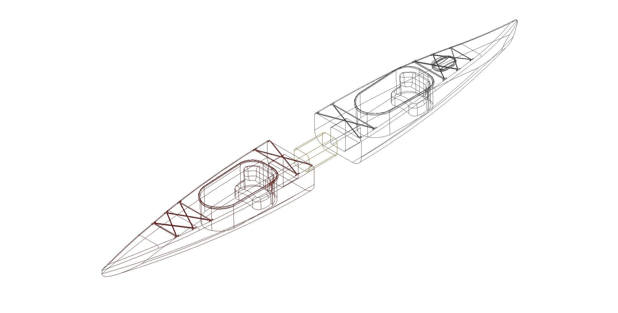 Kayak 3D print model_8