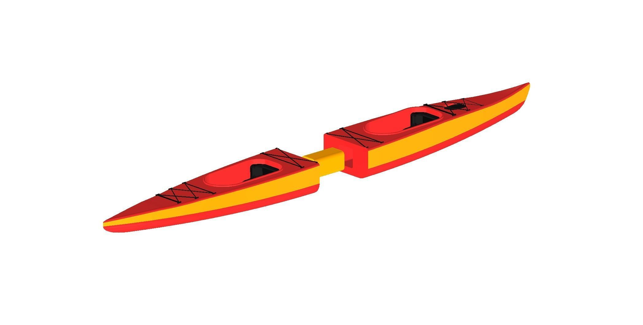 Kayak 3D print model_6