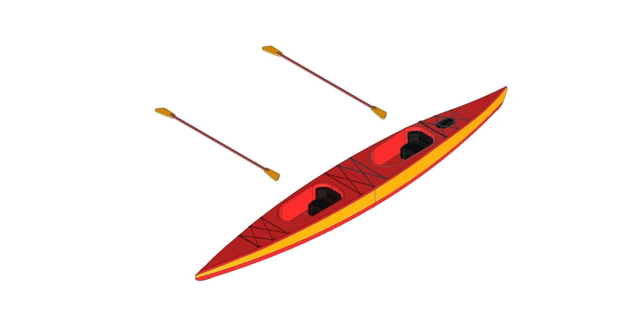 Kayak 3D print model_1