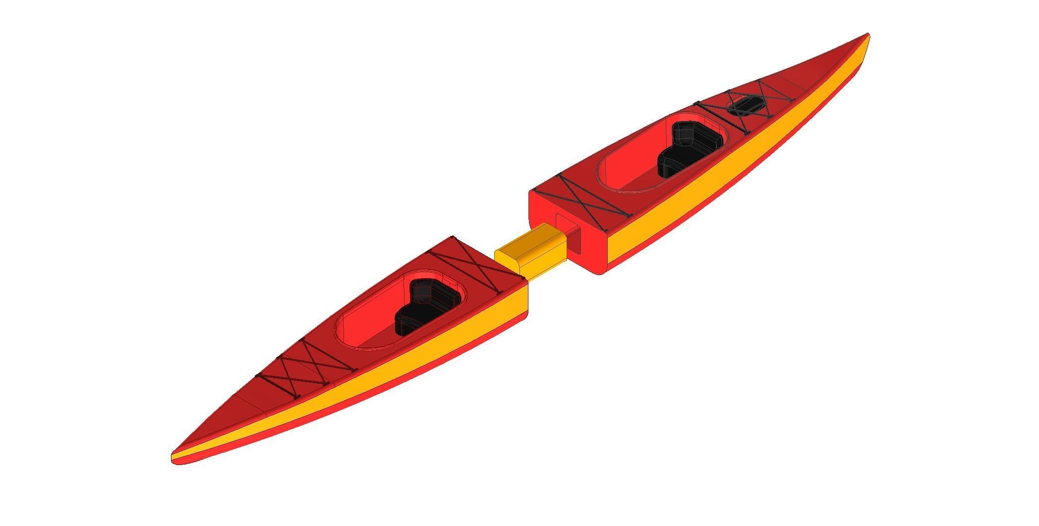 Kayak 3D print model_5