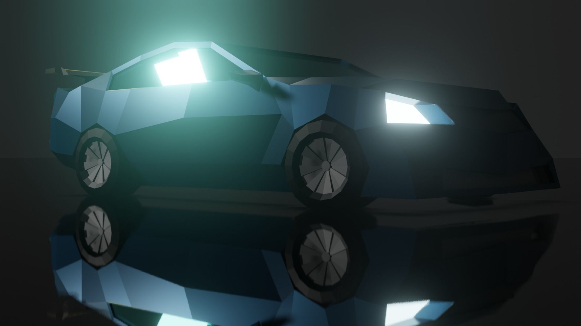 Low Poly Car Model racing game Low-poly 3D model_8