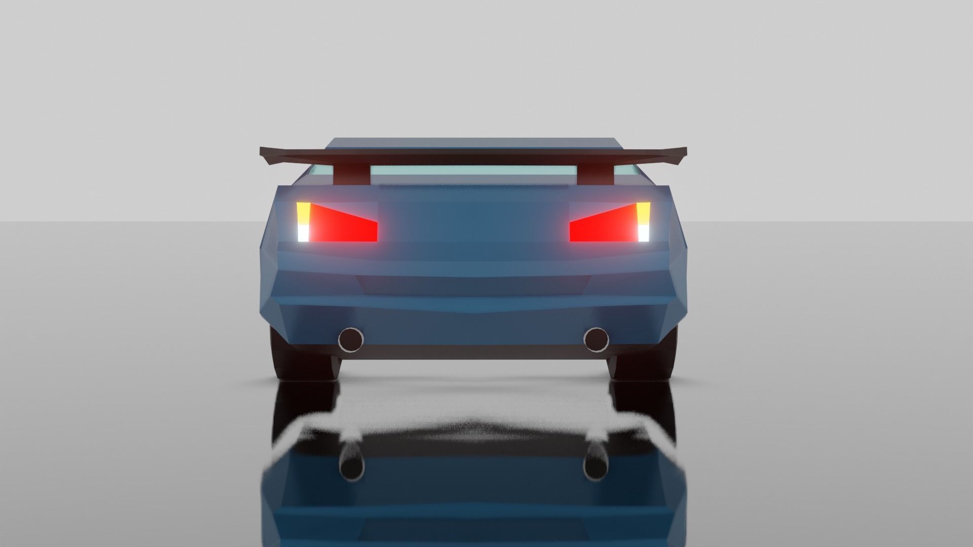 Low Poly Car Model racing game Low-poly 3D model_11