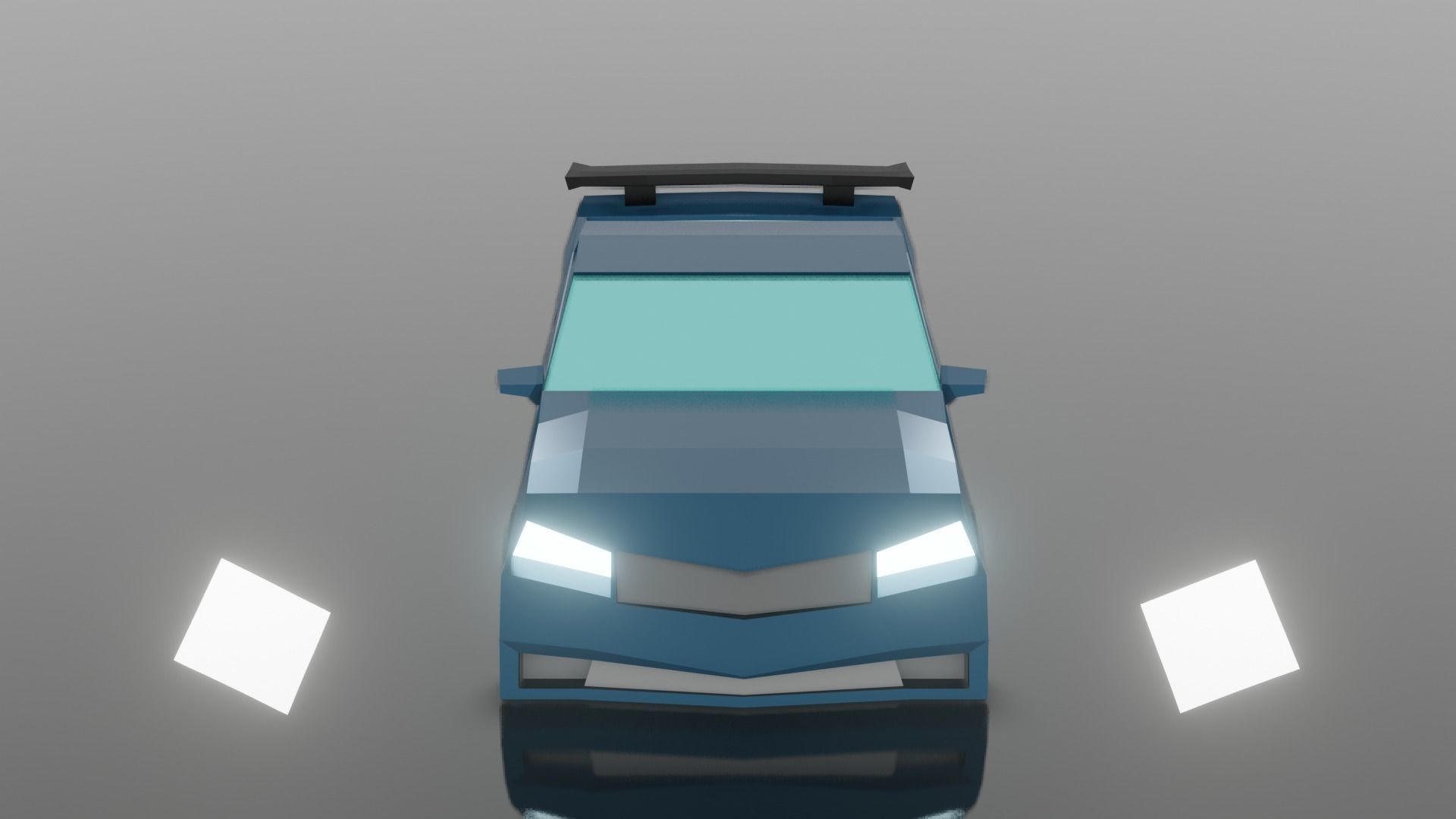 Low Poly Car Model racing game Low-poly 3D model_5
