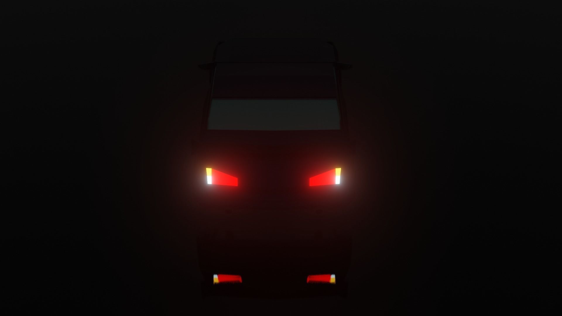 Low Poly Car Model racing game Low-poly 3D model_4