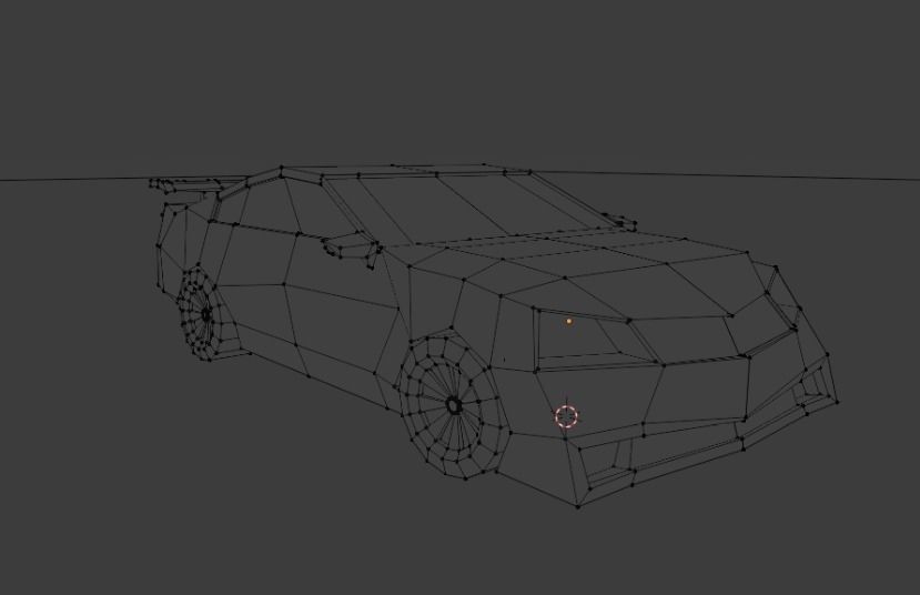 Low Poly Car Model racing game Low-poly 3D model_17