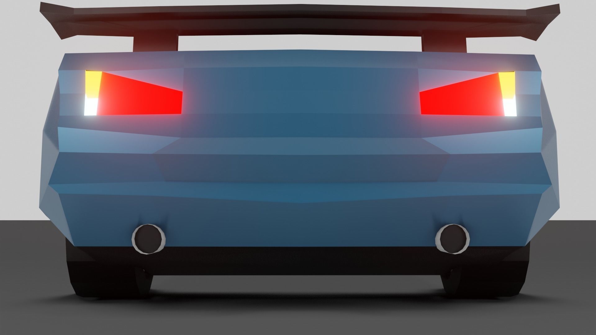 Low Poly Car Model racing game Low-poly 3D model_13