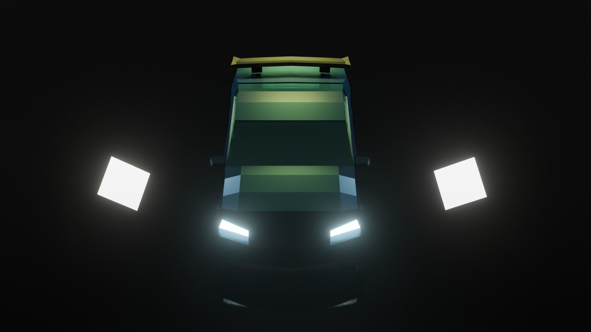 Low Poly Car Model racing game Low-poly 3D model_6