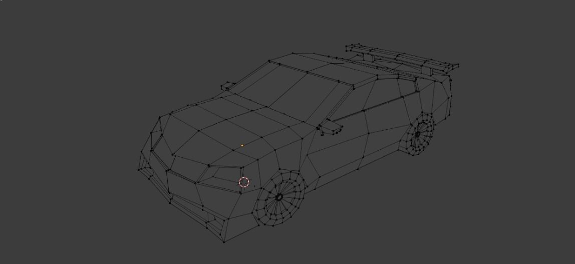 Low Poly Car Model racing game Low-poly 3D model_21