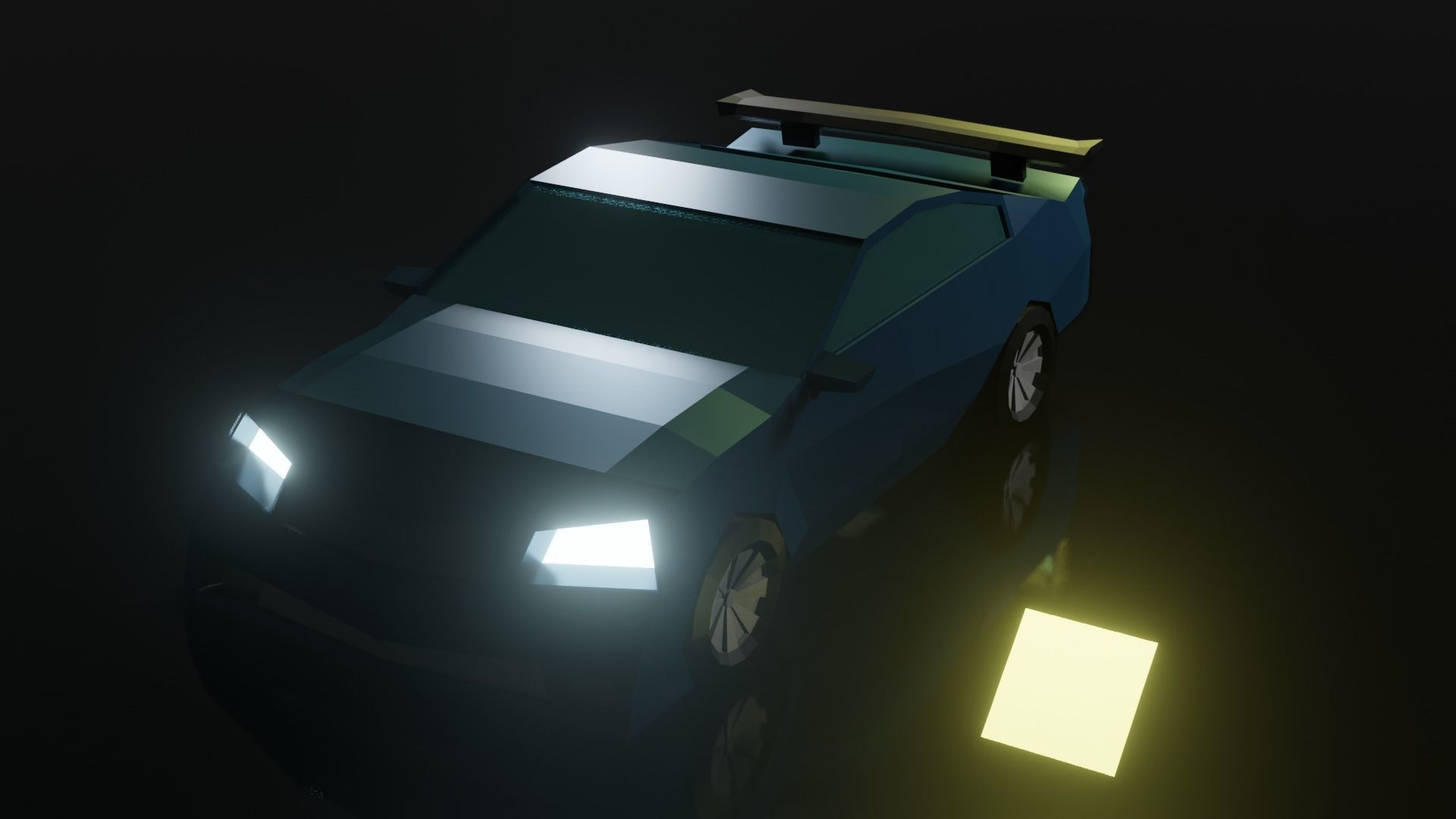 Low Poly Car Model racing game Low-poly 3D model_7
