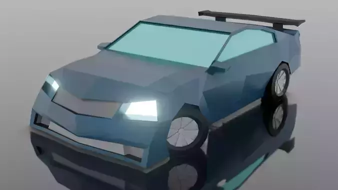 Low Poly Car Model racing game