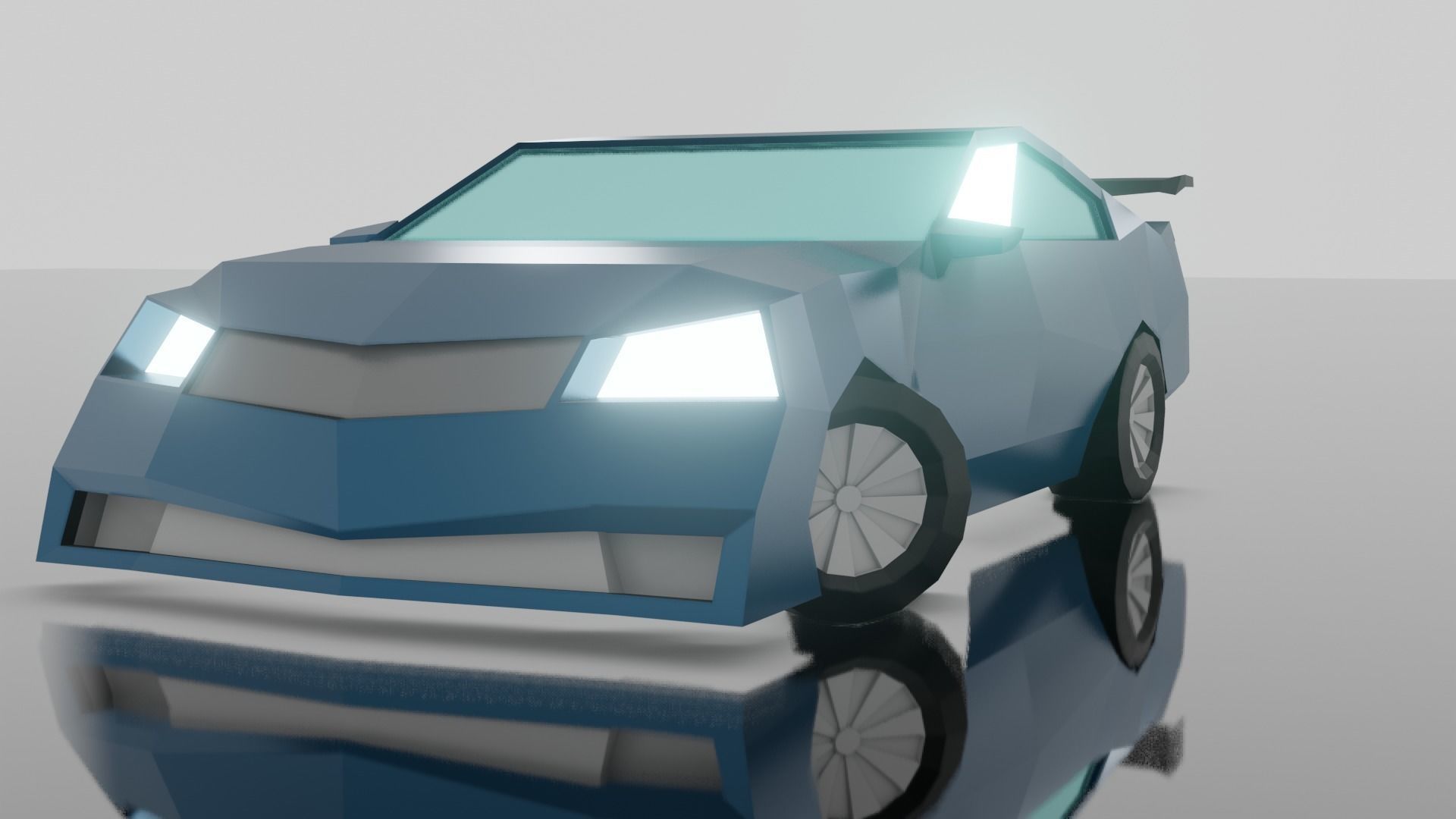 Low Poly Car Model racing game Low-poly 3D model_1