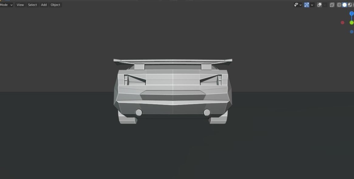 Low Poly Car Model racing game Low-poly 3D model_15