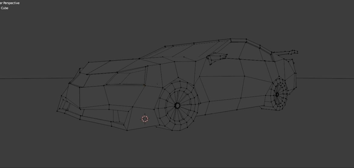 Low Poly Car Model racing game Low-poly 3D model_19