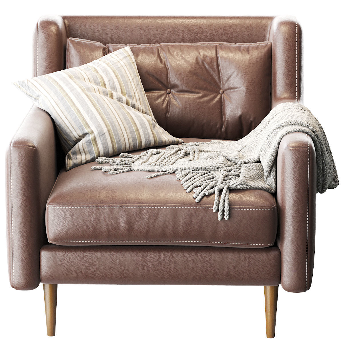 Crosby Mid-century Armchair 3D model_1