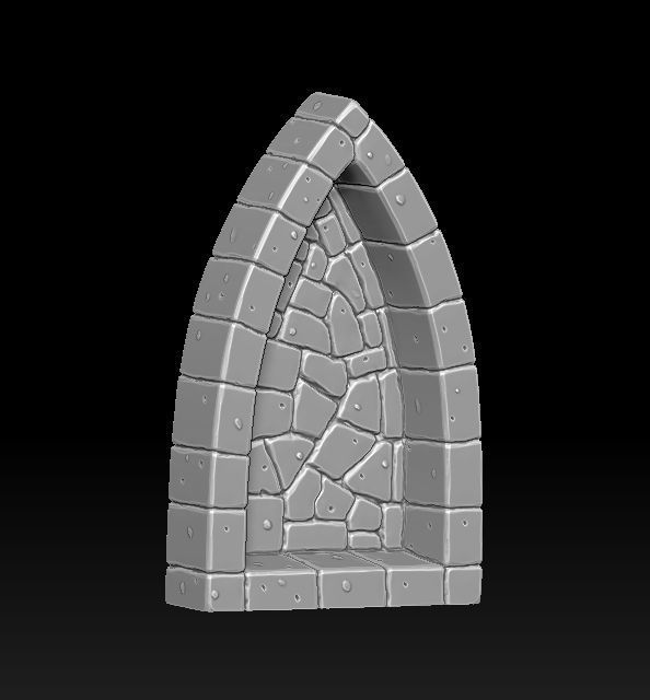 Fantasy wall 1 3d print 3D print model_14