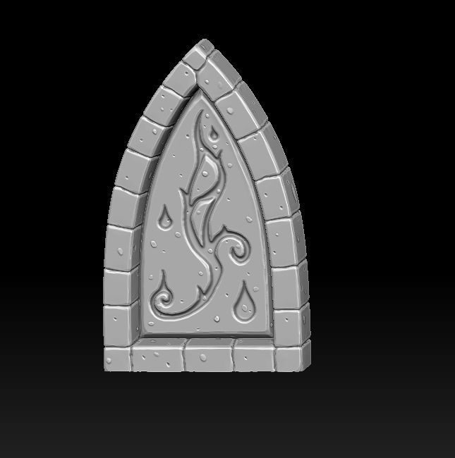 Fantasy wall 1 3d print 3D print model_17