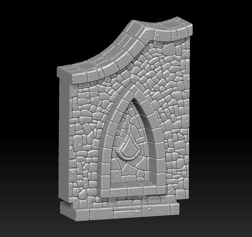 Fantasy wall 1 3d print 3D print model_6