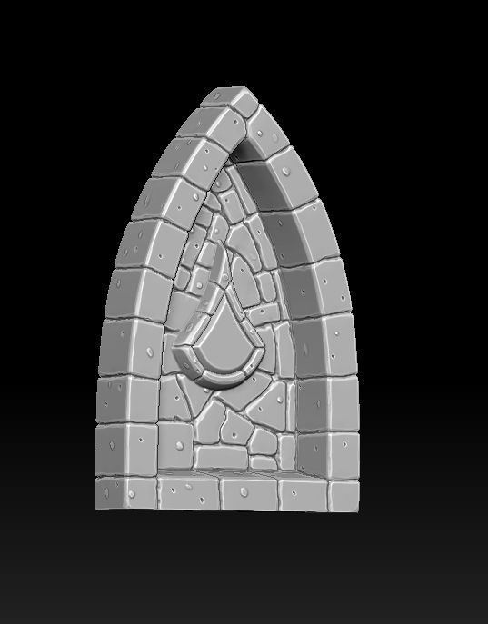 Fantasy wall 1 3d print 3D print model_16