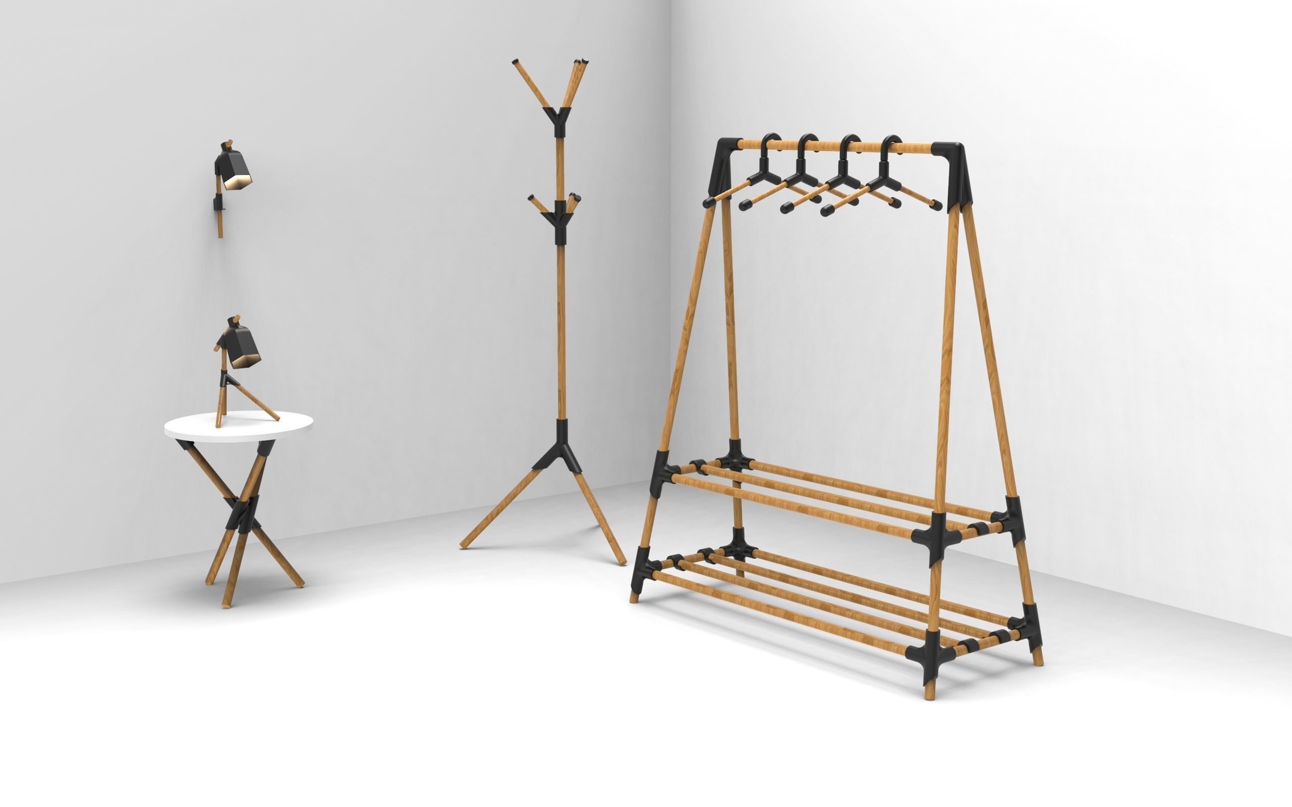 CLOTH RACK - 3D PRINTED 3D print model_1