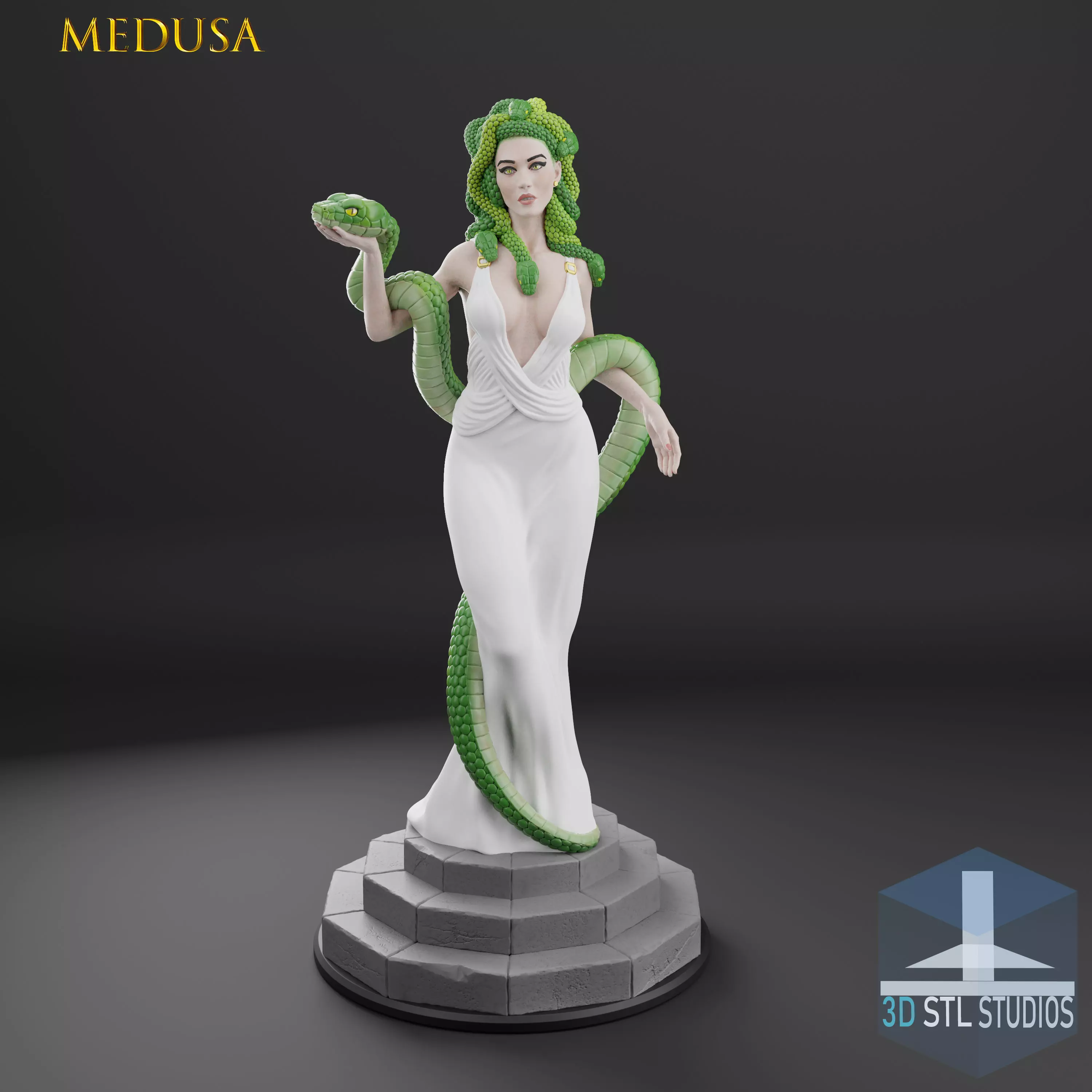 MEDUSA - MINIATURE 3D print model 3D print model_0