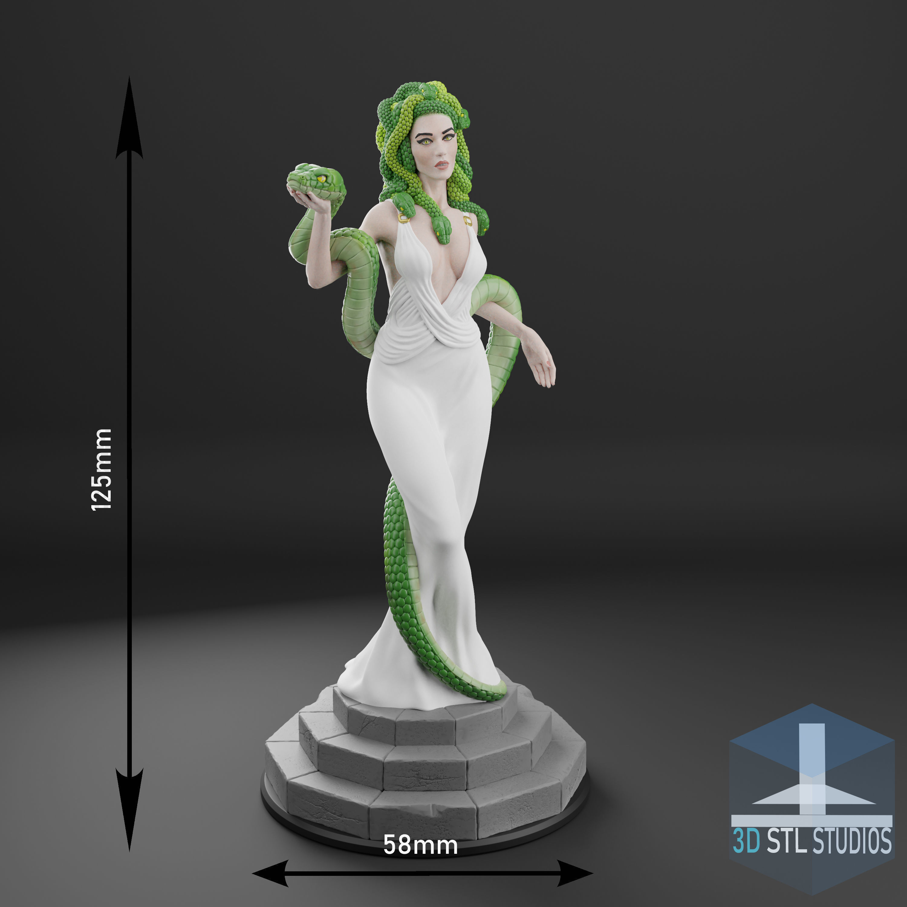 MEDUSA - MINIATURE 3D print model 3D print model_1