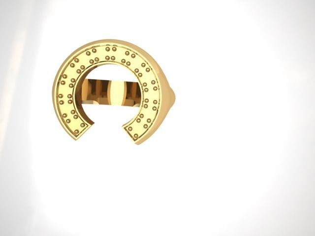 Horseshoe Ring Size 6  Free 3D print model_4