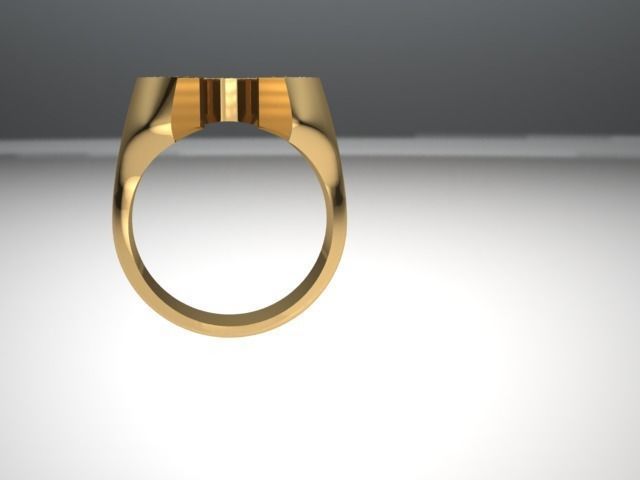 Horseshoe Ring Size 6  Free 3D print model_3
