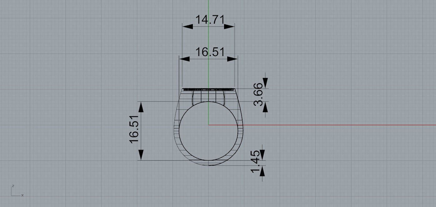 Horseshoe Ring Size 6  Free 3D print model_2