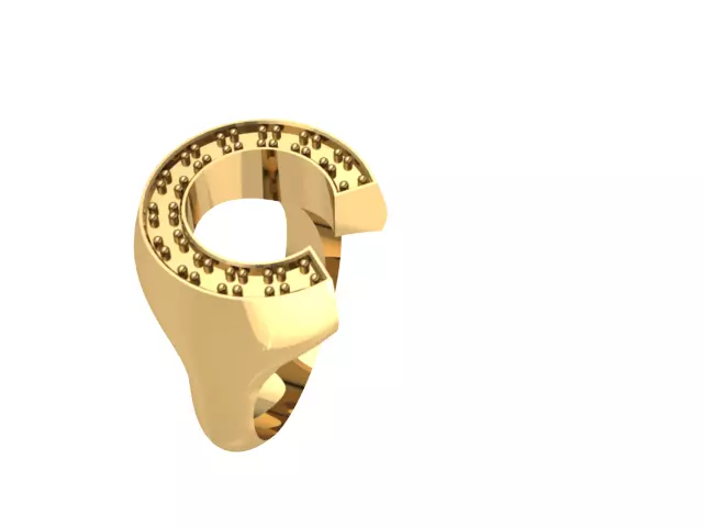 Horseshoe Ring Size 6  Free 3D print model_0