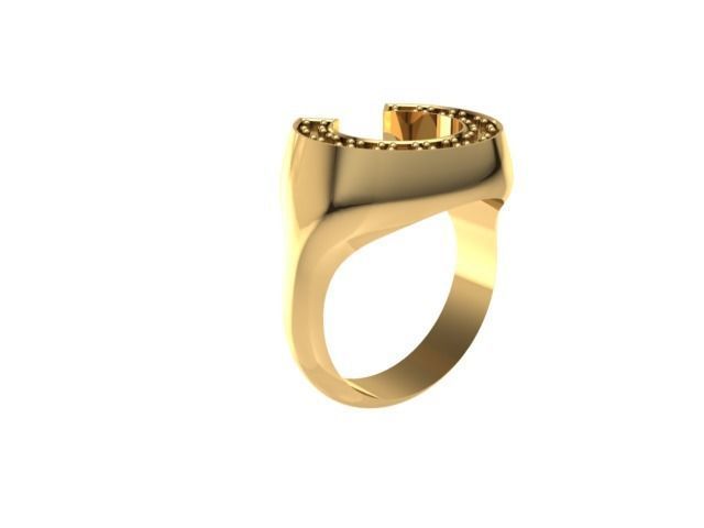 Horseshoe Ring Size 6  Free 3D print model_5