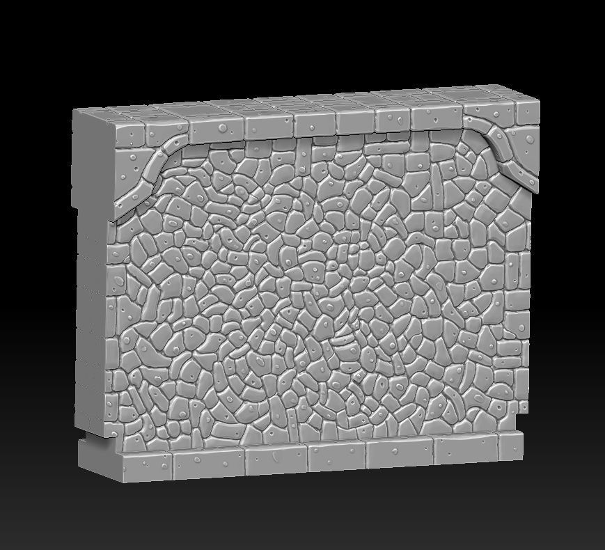 Fantasy wall 2 3d print 3D print model_5