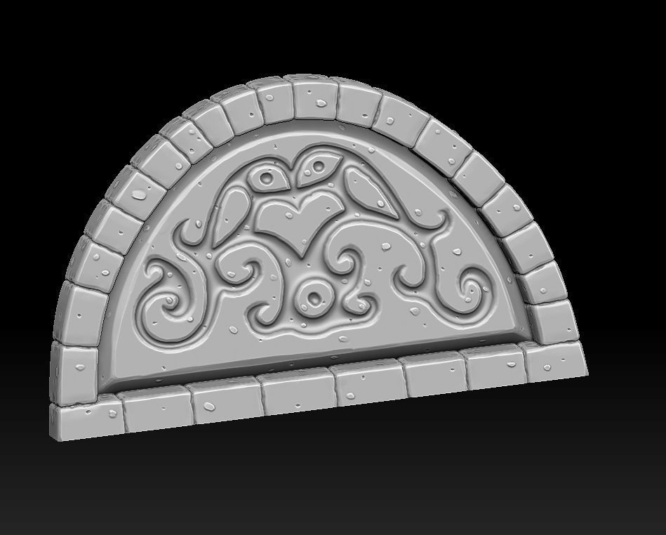 Fantasy wall 2 3d print 3D print model_14