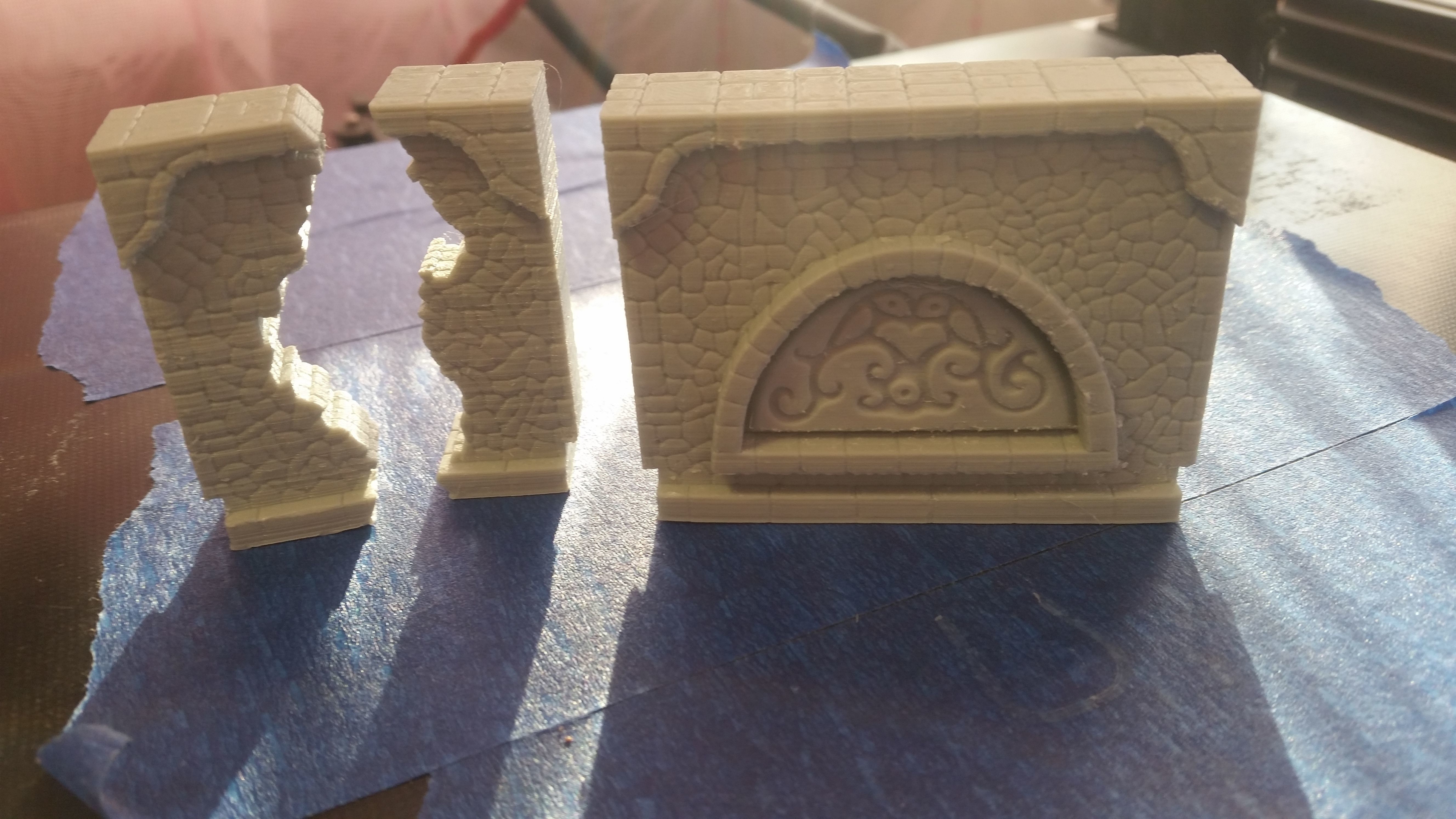 Fantasy wall 2 3d print 3D print model_3