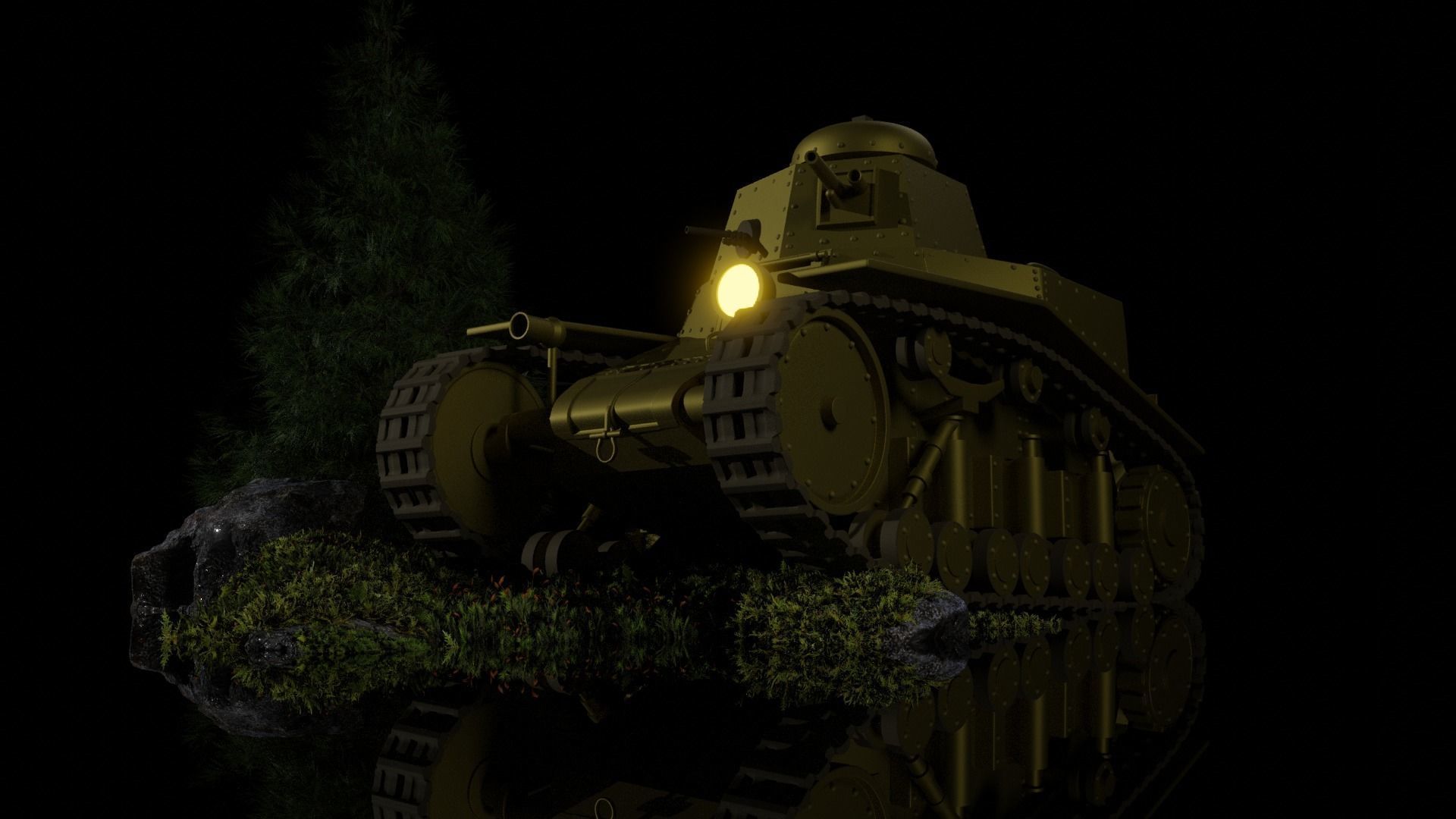 Tank t-18 Free 3D model_2