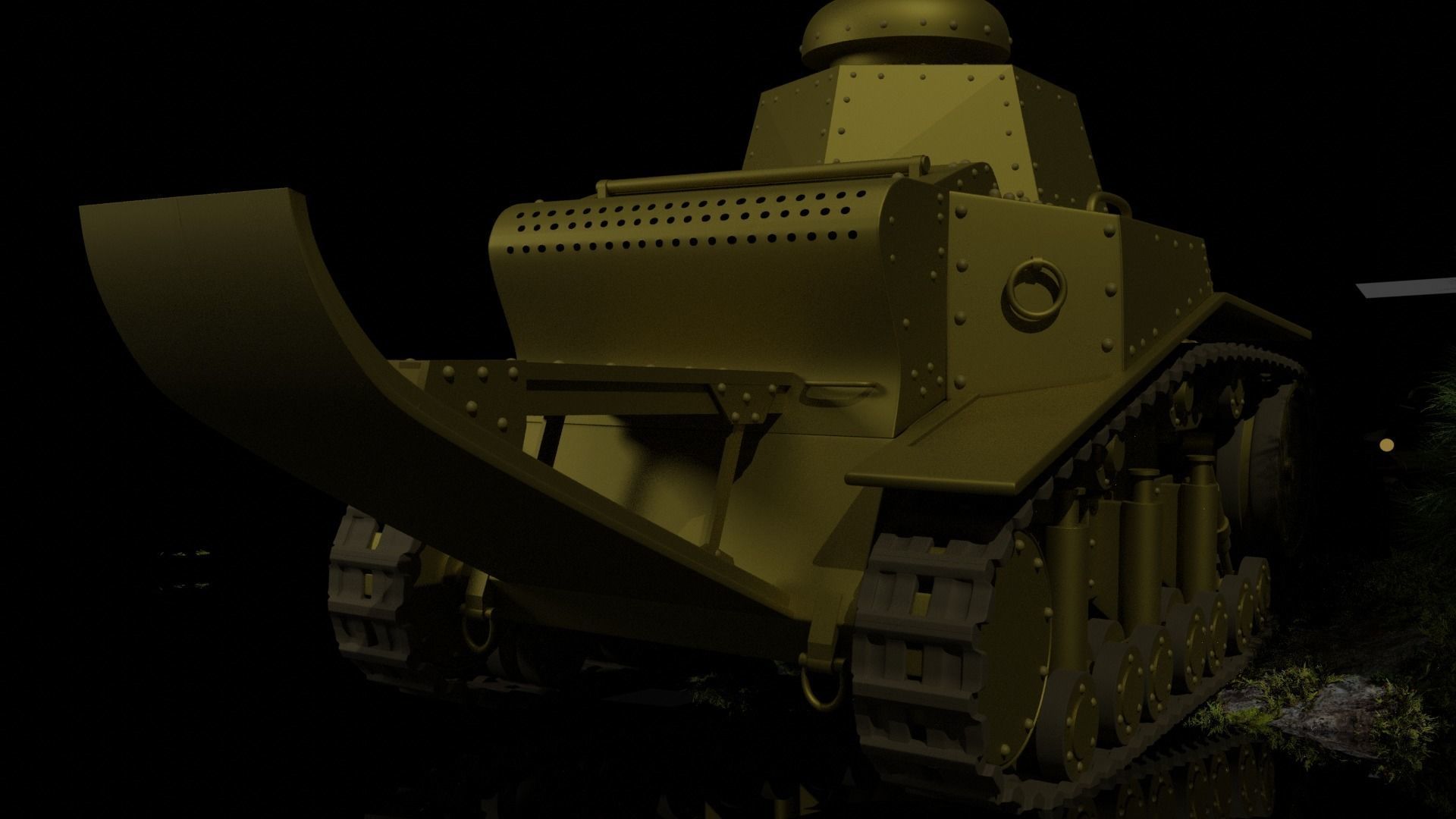 Tank t-18 Free 3D model_12