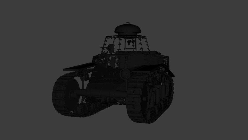 Tank t-18 Free 3D model_7
