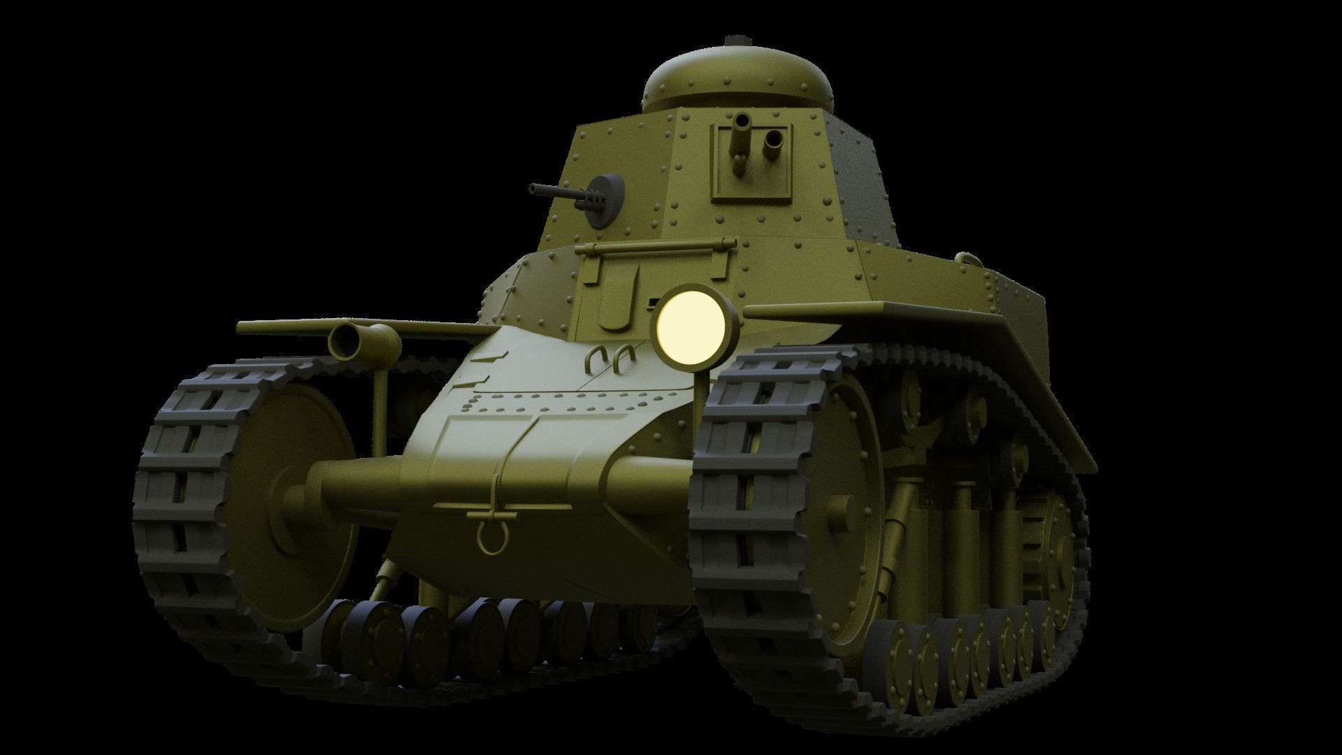 Tank t-18 Free 3D model_3