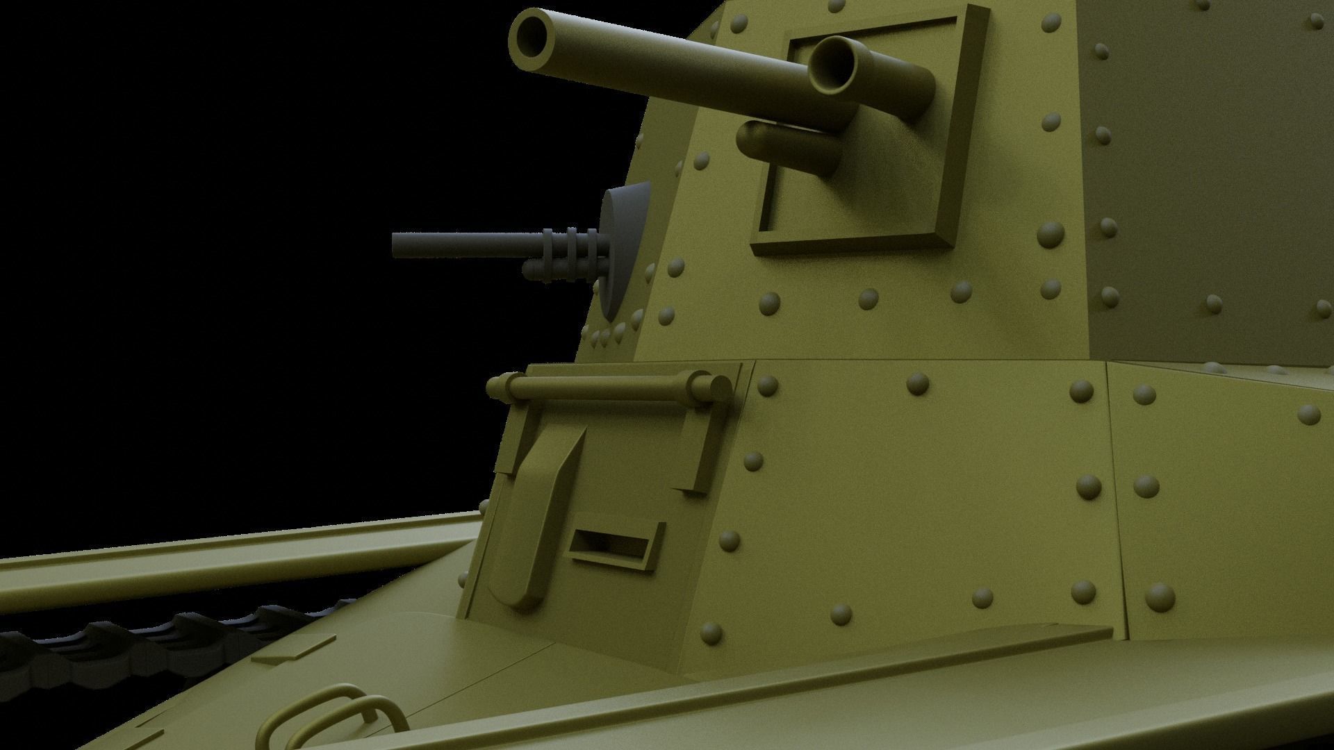 Tank t-18 Free 3D model_6