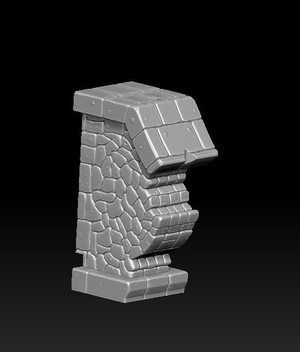 Fantasy wall 3 3d print 3D model 3D printable | CGTrader