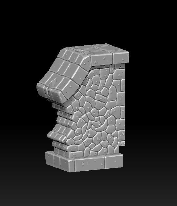 Fantasy wall 3 3d print 3D model 3D printable | CGTrader