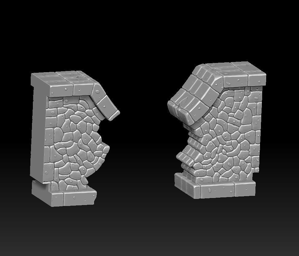 Fantasy wall 3 3d print 3D model 3D printable | CGTrader
