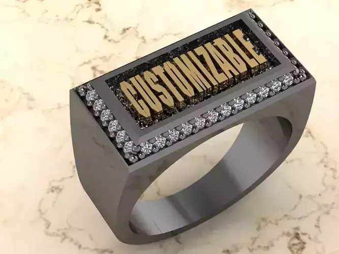 Customizable Ring Free 3D print model