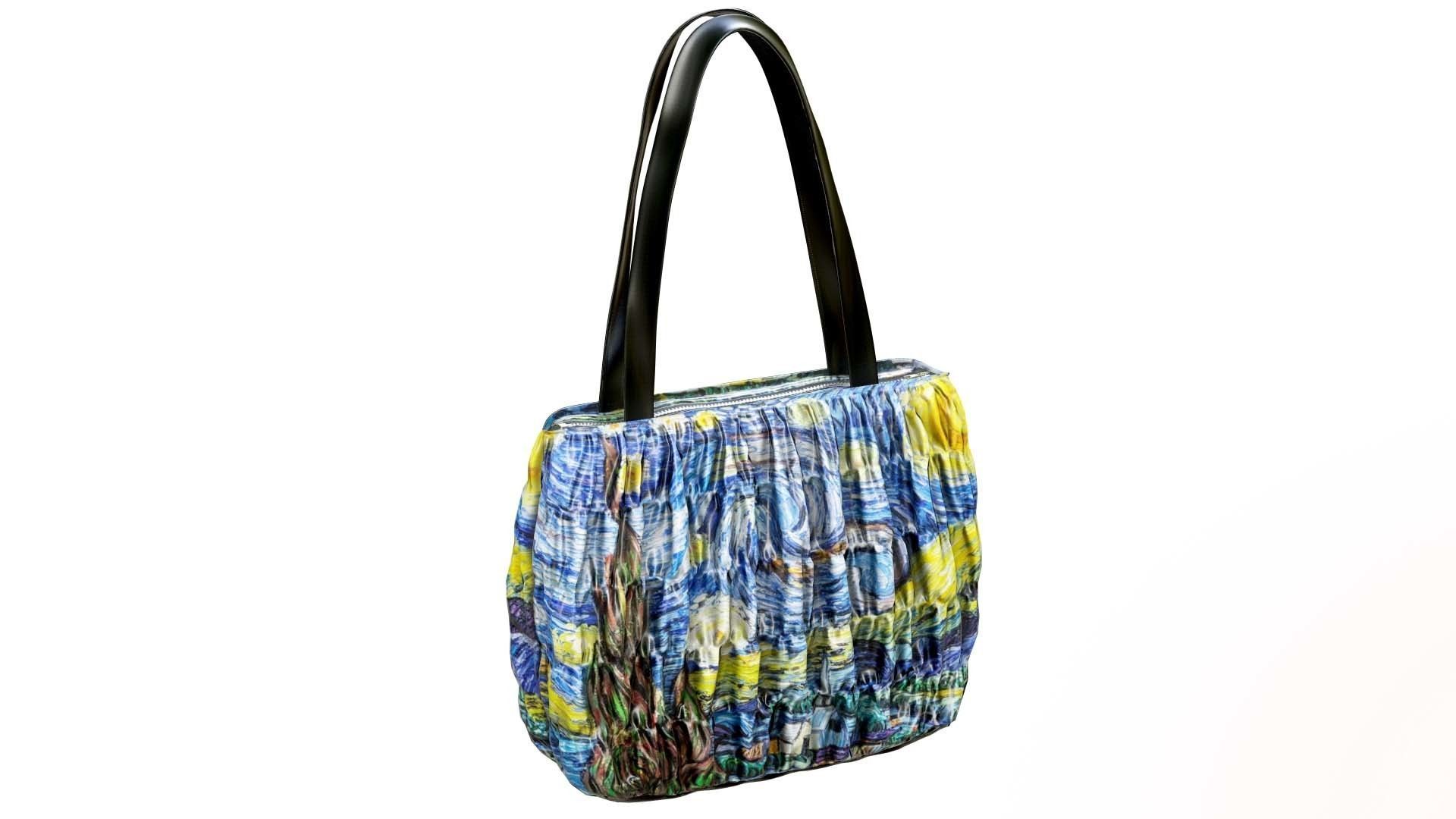 Elegant Woman Handbag Low-poly 3D model_3