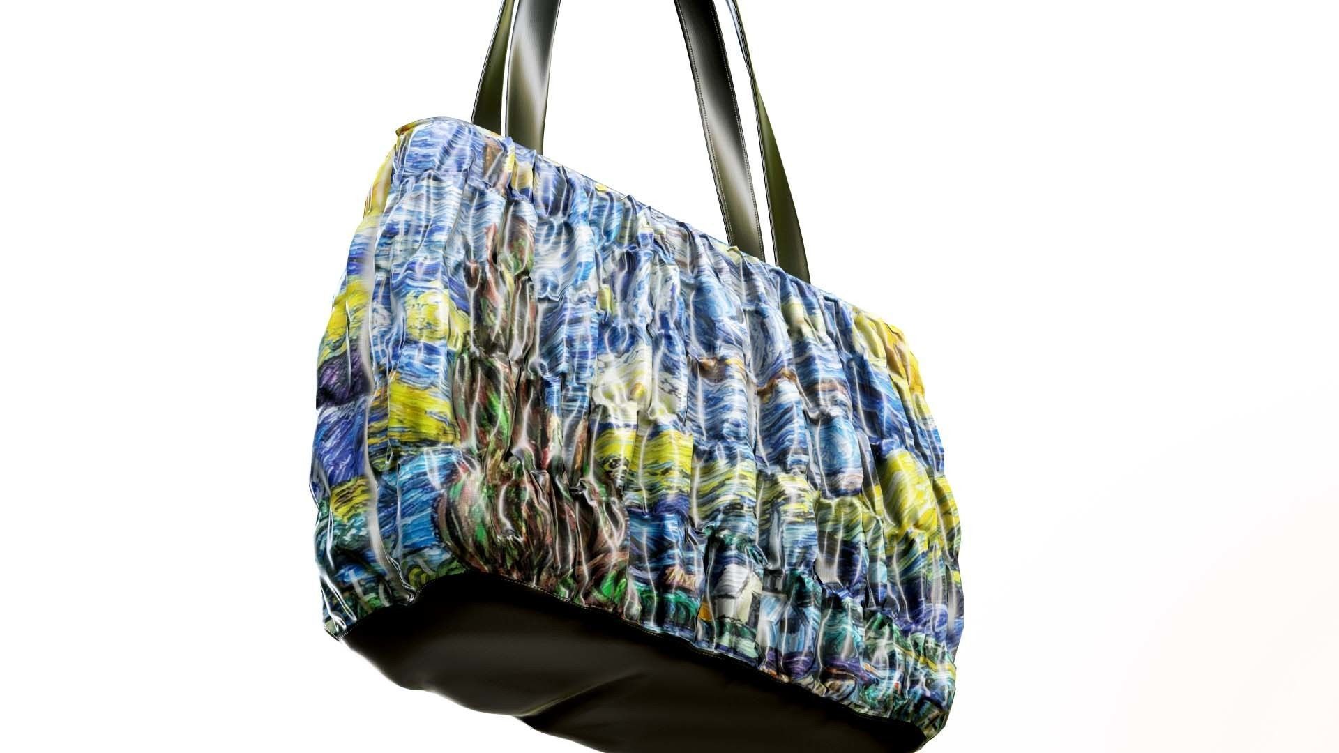 Elegant Woman Handbag Low-poly 3D model_6