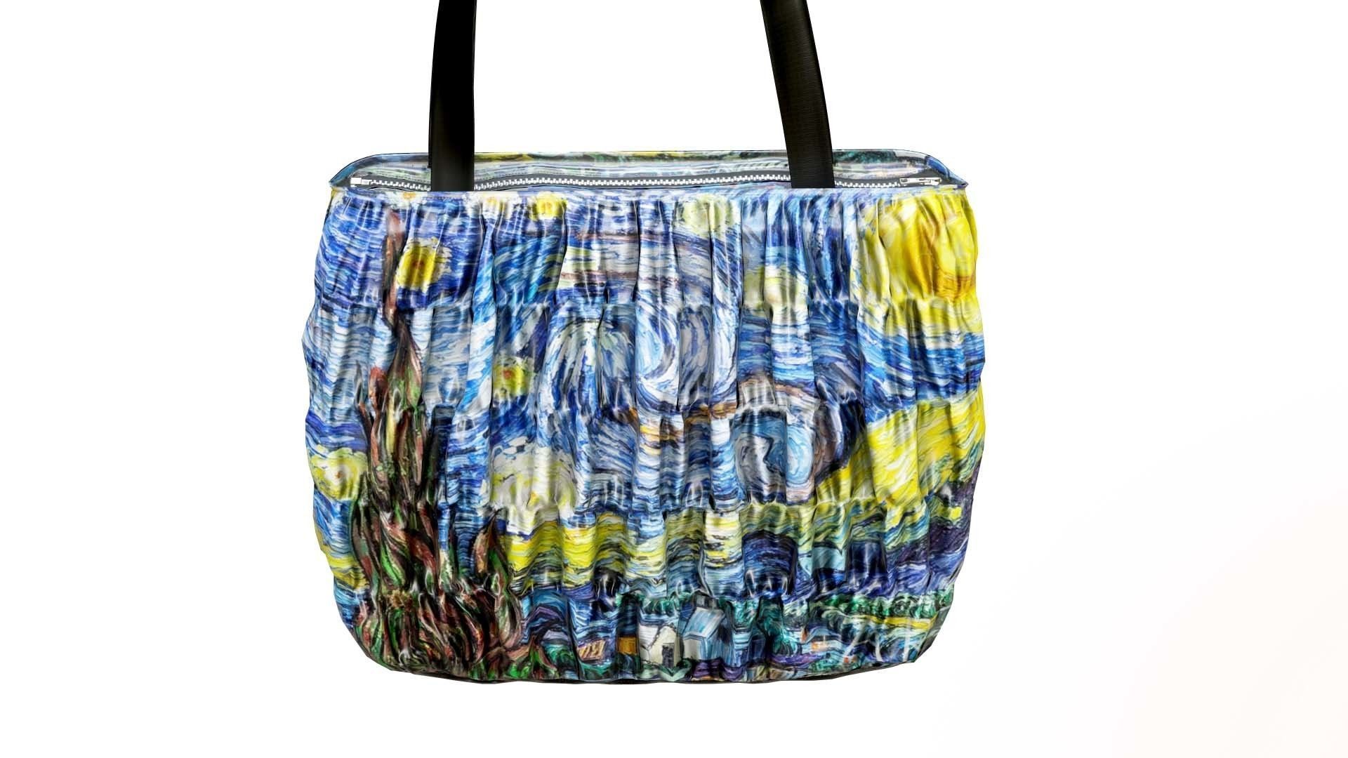 Elegant Woman Handbag Low-poly 3D model_7