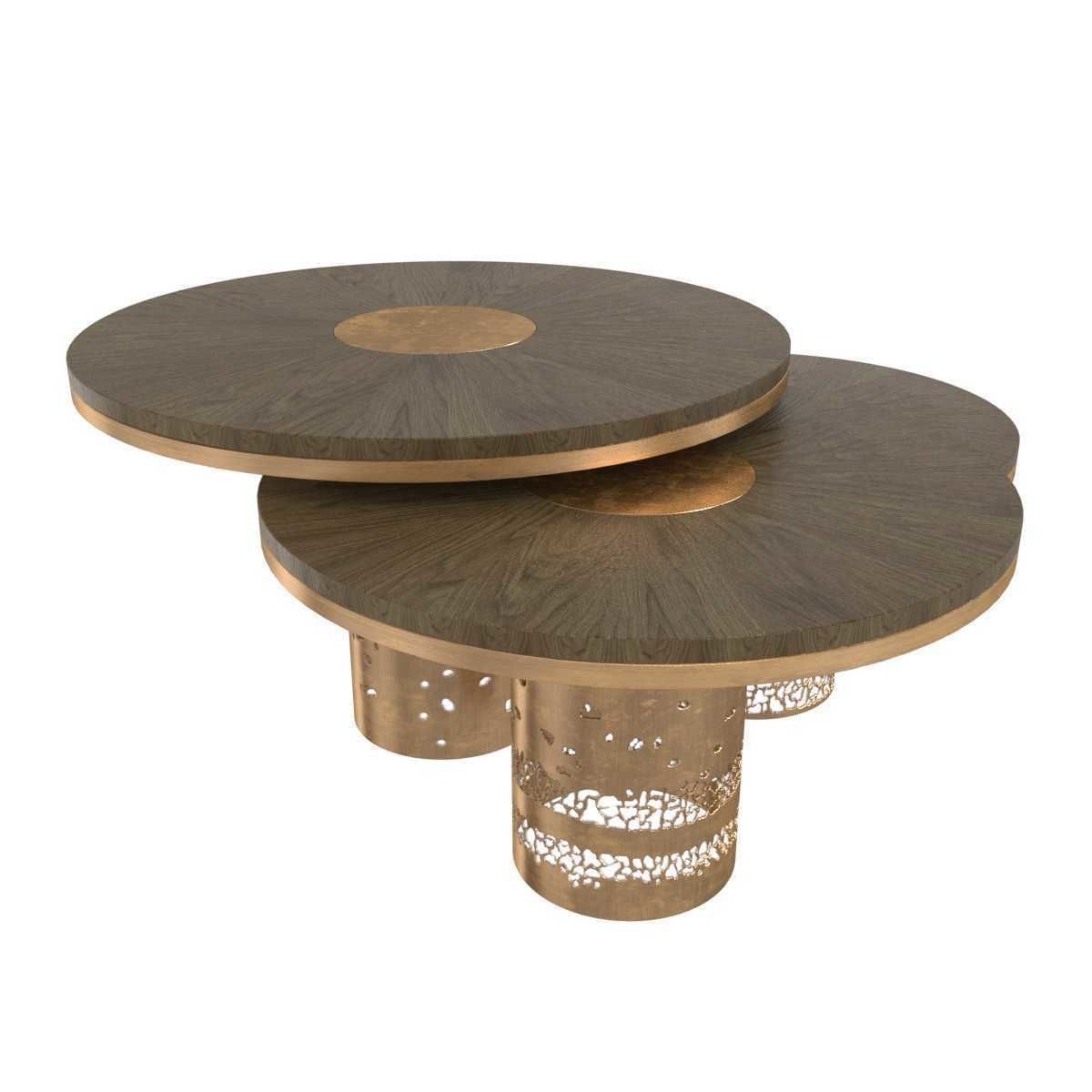 Round alem luxury handmade coffee table deniz tunc design 3D model_3