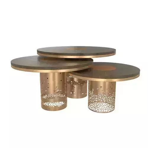 Round alem luxury handmade coffee table deniz tunc design